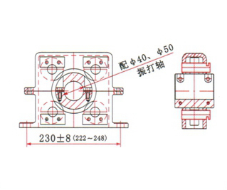 四轮尘中轴承尺寸图